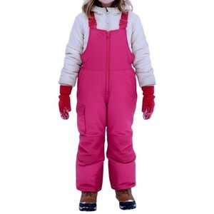 Cherokee Kids Snow Bibs Bunting Overalls Red Size S 6 6X Winter Ski Snowsuit